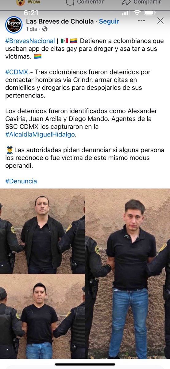 atuspies12's tweet photo. ¡A denunciar por favor! Y hay  que tener cuidado 😢 no agarraron al de Puebla ¿verdad?… hay que estar bien alertas y siempre avisar dónde van a estar https://t.co/tTfUd6EAVr