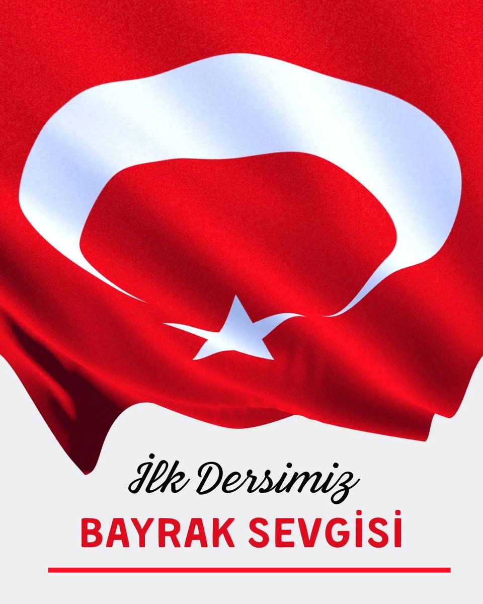 Yarıyıl tatilinin ardından yarın ilk dersimiz “Bayrak Sevgisi” ile başlıyor.
Millî kimliğimizin sembolü olan şanlı bayrağımızın sevgisiyle yoğrulmuş; değerlerine bağlı ve bilinçli nesiller yetiştirmek için yeni döneme bayrak temasıyla başlıyoruz🇹🇷
#BayraklaBaşlayanOkul
<a href="/tcmeb/">Millî Eğitim Bakanlığı</a>