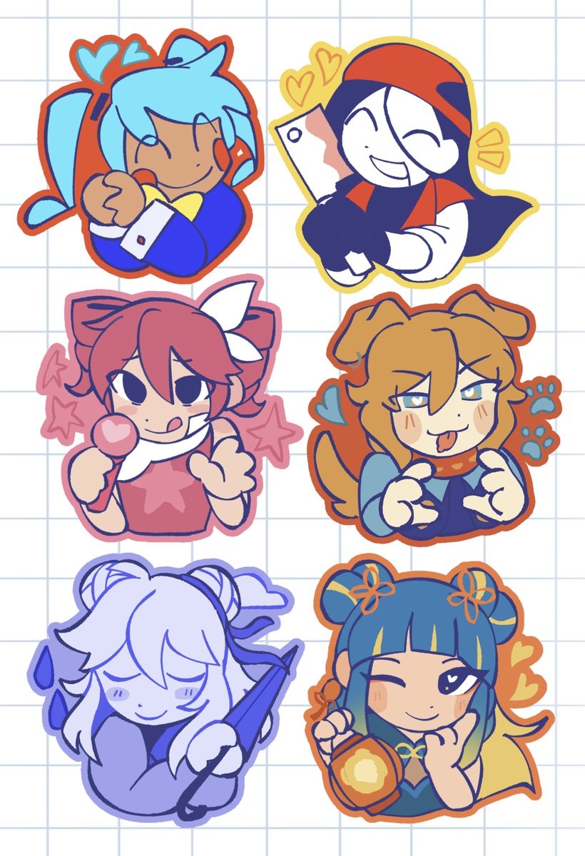self indulgent #flavorfoley_fa sticker designs :3