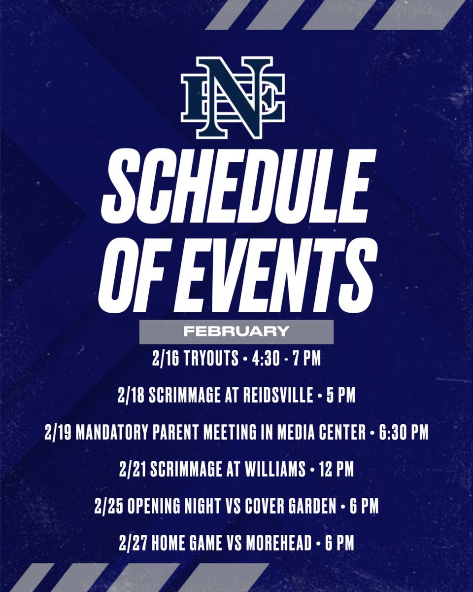 *All Dates &amp; Times Are Subject To Change*