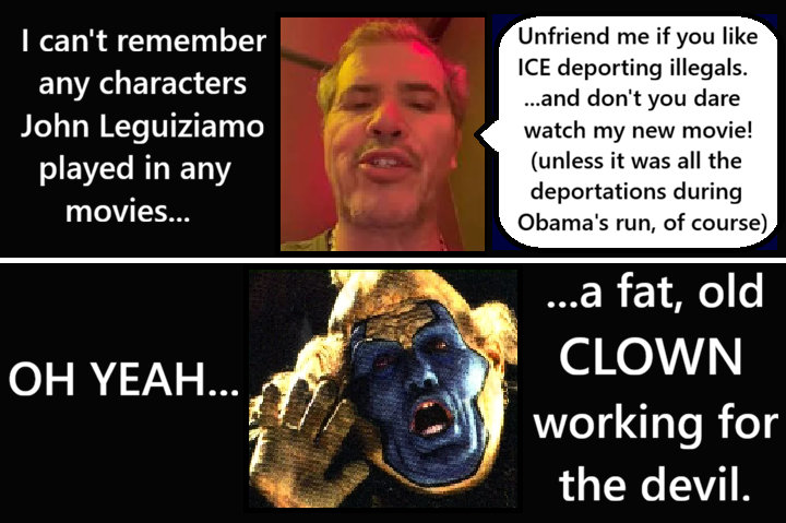 CrashJinzo's tweet photo. @ChristyP777 @JohnLeguizamo Now attempt to explain WHY.
He was silent when it was Obama deporting millions of illegal aliens. https://t.co/7tFJHbElUO