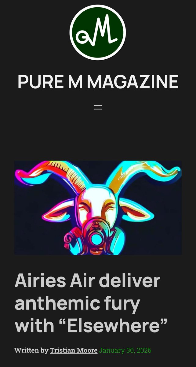 Thank you to Tristian Moore <a href="/PureMzine/">PureMzine 🇮🇪</a> for the write up 🤘

puremzine.com/airies-air-del…