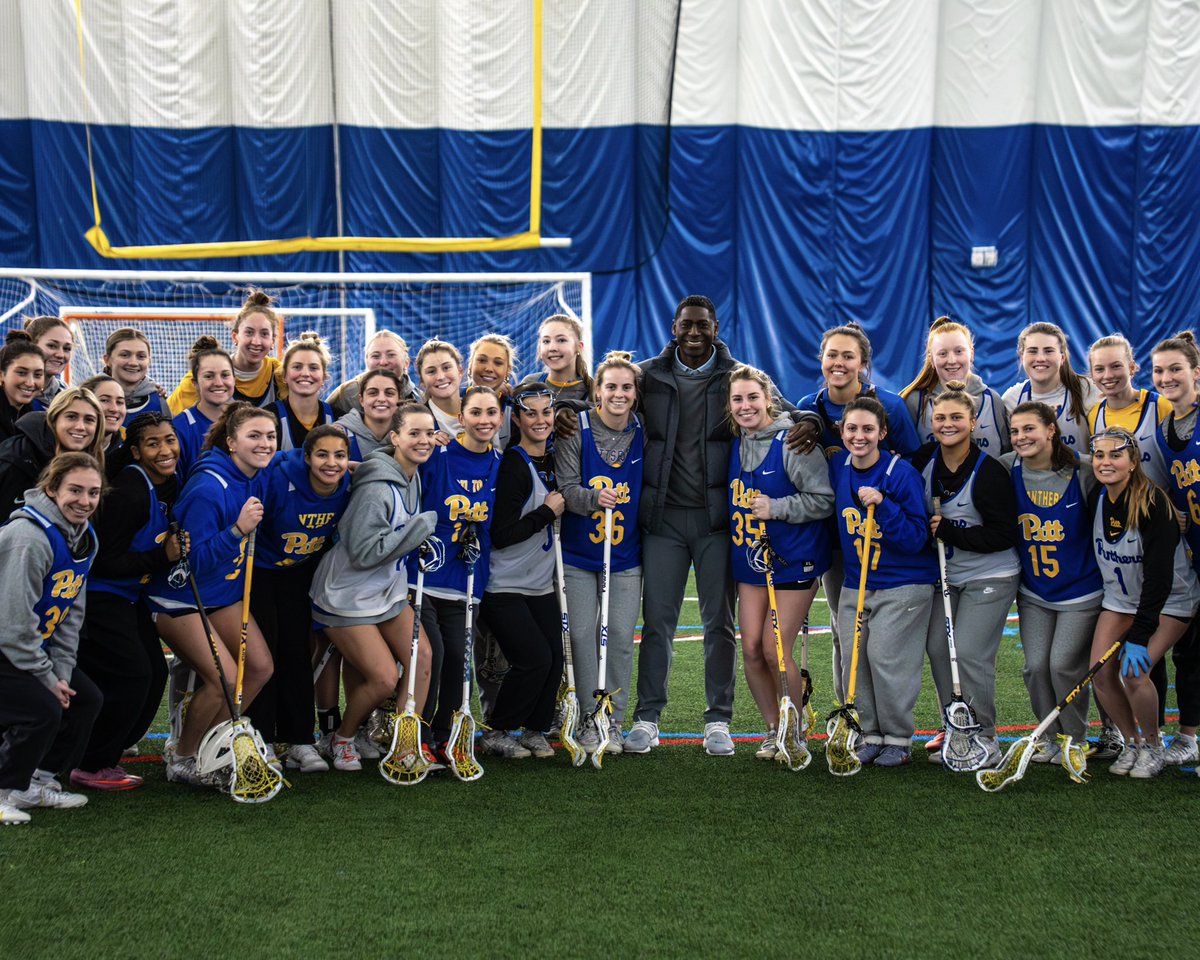Pitt_WLAX's tweet photo. Loved having @AGreeneIV at practice on Friday!

We’ll see you at @highmarkstadium 🔜 https://t.co/me0e4pykxx