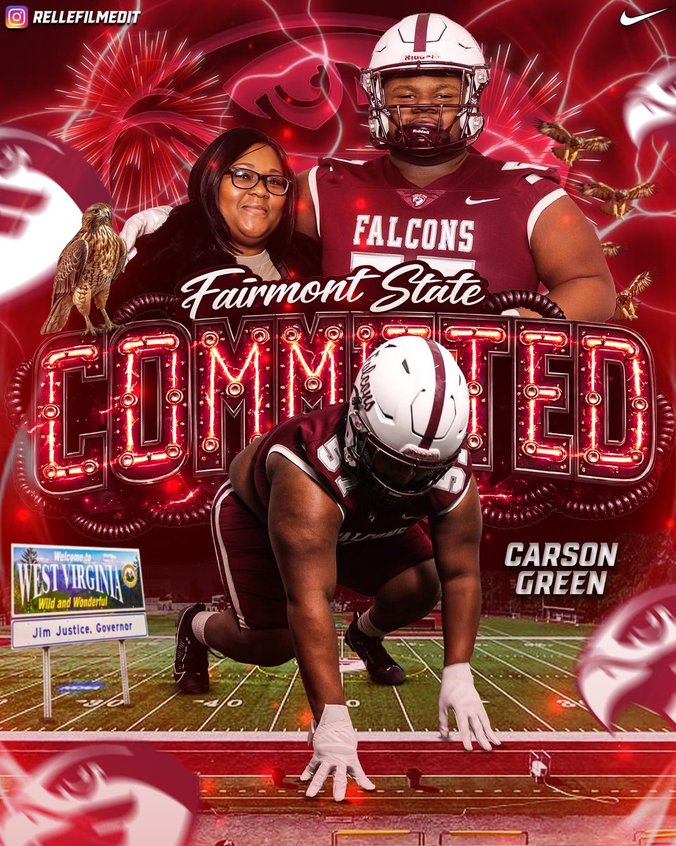 CarsonGreen57's tweet image. I’m 1000% committed to @FairmontStateFB
 @CoachZJohnson15 @FBCoachWilk @coachsmith1507 @MasonCaldwell55 @TheCoachVIG @la2_anderson @ByronHoenig