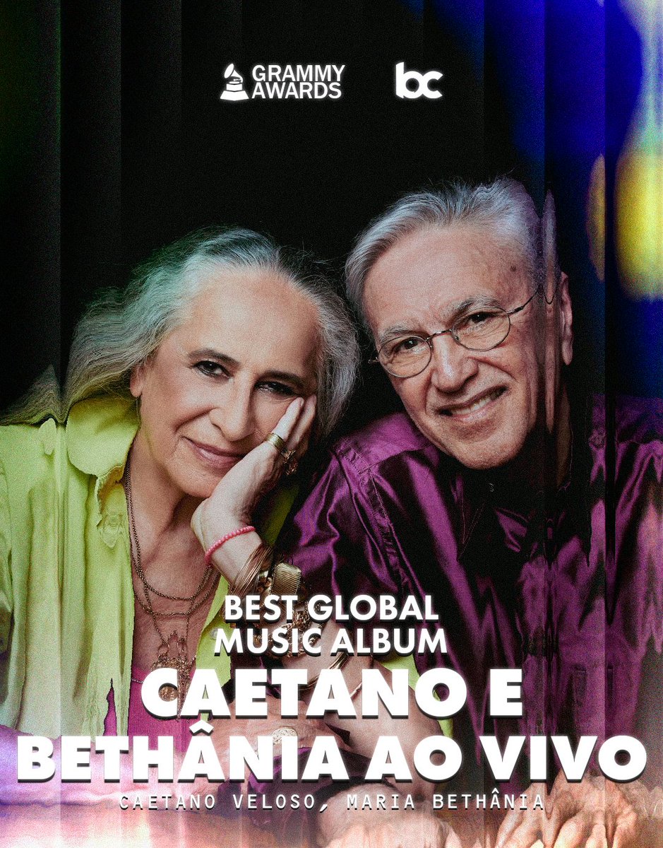 bchartsnet's tweet image. 🏆🇧🇷 É DO BRASIL! Caetano Veloso &amp;amp; Maria Bethânia VENCEM o #GRAMMYs de Best Global Music Album