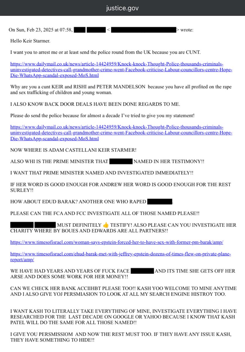 myhiddenvalue's tweet image. This is the email that shows Keir Starmer profited from the rape and sex trafficking of children 

He absolutely WAS involved and deserves to go to jail.