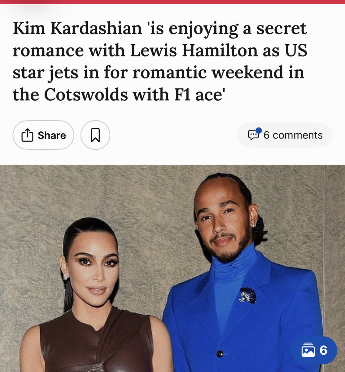 Connor0744's tweet image. Lewis Hamilton and Kim Kardashian? Sorry, what? 👀🤯 that wasn’t on my bingo card for 2026 🤣 #lewishamilton #Ferrari #KimKardashian #TEAMLH