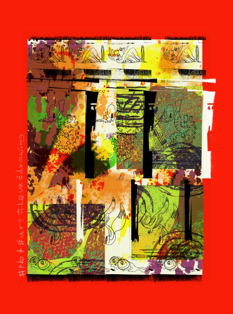 by_children's tweet photo. Not art, Love music
RIP art, Rock is back

#not #art #love #drawing #illustration #painting  #outsider #bird #dog #lion #face https://t.co/khJBWSDfoT