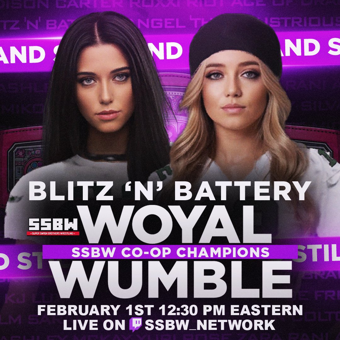 Congratulations to B'N'B <a href="/BlitzNBattery/">B'N'B</a> for retaining their SSBW CO-OP Championships by defeating Hell$ Eclip$e <a href="/TheMainMUUNE/">𝐊𝐲𝐨𝐢𝐫𝐚 𝐌𝐮𝐮𝐧𝐞</a>/<a href="/hellsluckycharm/">「 ✦ ᴍɪʟᴀɴɪɪ ᴍɪʀᴀᴇ ✦ 」</a> at The Woyal Wumble! #SSBW #EFED #WWE2K25 #WWE2K26 #CAWUNNITY #WOYALWUMBLE #RoyalRumble