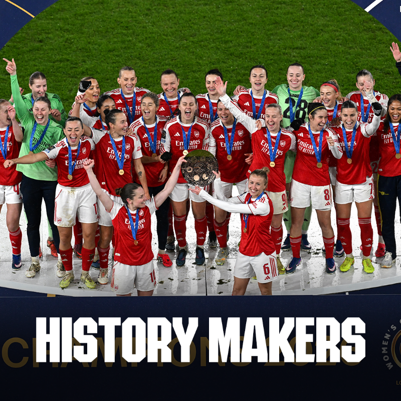 ArsenalWFC's tweet photo. We have become the first-ever winners of the FIFA Women’s Champions Cup 🏆