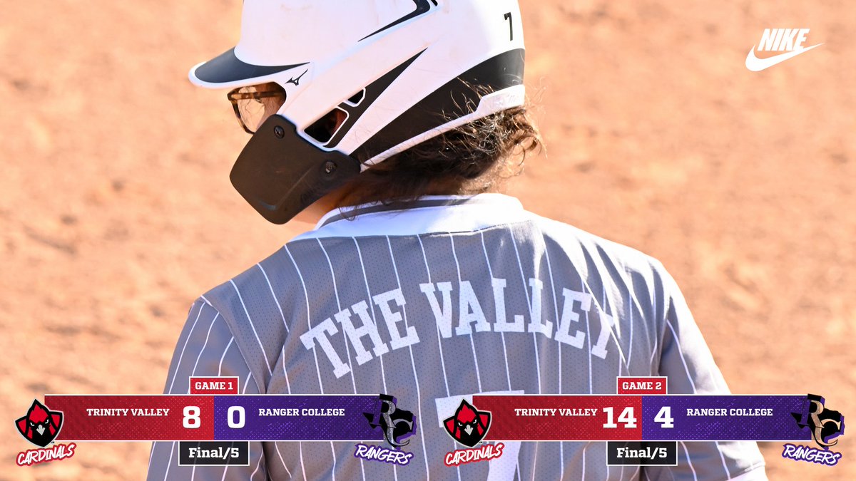 TVCCSoftball's tweet photo. ‼️ DOUBLEHEADER SWEEP ‼️

Game 1 WP: Dominique Vargas
Game 2 WP: Makayla Castillo

#CardinalNation | #BirdGang | #PoweredByTradition https://t.co/vJS0IURvKd