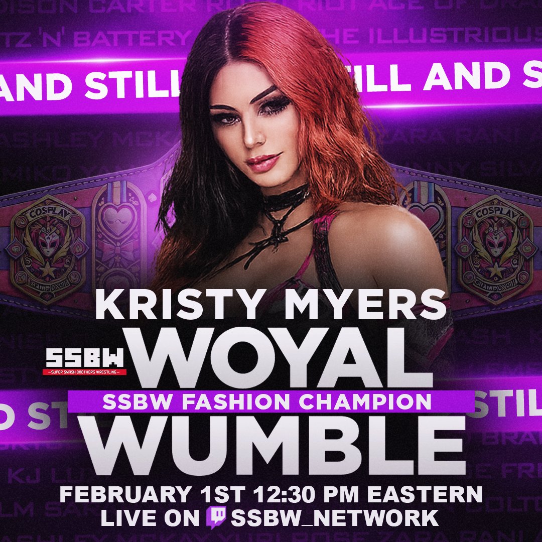 Congratulations to Kristy Myers <a href="/kristy_caw/">👄Kristy Myers🫦</a> for retaining her SSBW Fashion Championship against Sarah Sweet <a href="/BlitzNBattery/">B'N'B</a> at The Woyal Wumble! #SSBW #EFED #WWE2K25 #WWE2K26 #CAWUNNITY #WOYALWUMBLE #RoyalRumble