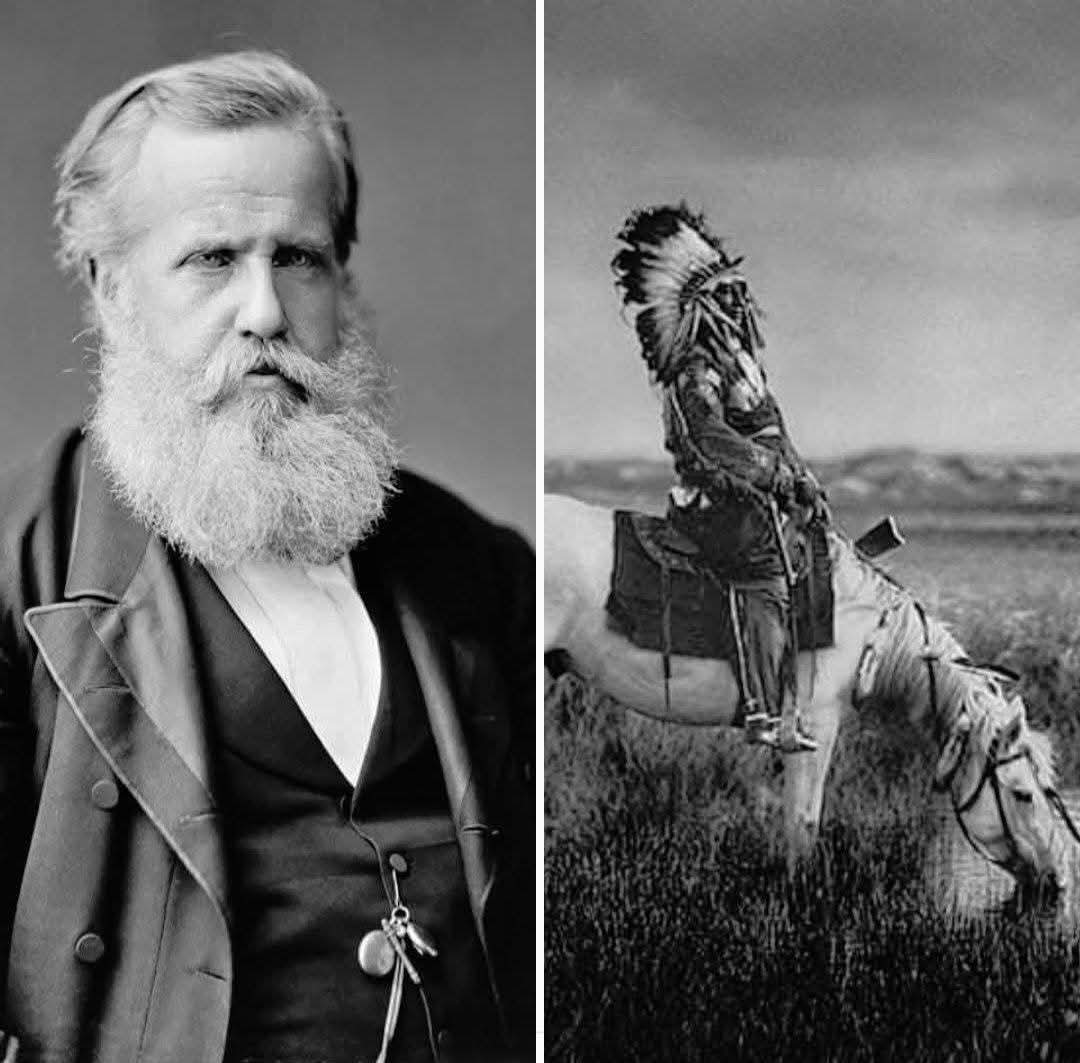 margaretmelonii's tweet photo. O último imperador das Américas.
Em 1876, durante sua viagem aos Estados Unidos, Dom Pedro II viveu uma cena digna de cinema! A caminho de São Francisco, o imperador atravessava territórios indígenas quando, de repente, o trem foi forçado a parar por um grupo de guerreiros Sioux a cavalo.
Eles invadiram o vagão e perguntaram diretamente se ele era, de fato, Dom Pedro II. Ao confirmar, o imperador apertou a mão do líder indígena, que fez um pedido inusitado: que Dom Pedro intercedesse junto ao Presidente Ulysses Grant pelo fim da guerra entre brancos e índios.

 Uma cena surpreendente, registrada em seu diário, que mostra como a figura do imperador brasileiro era respeitada — até mesmo em terras distantes e em meio a conflitos.