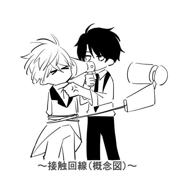 これは頂いた感想の中でやたら好評だった接触回線の概念図