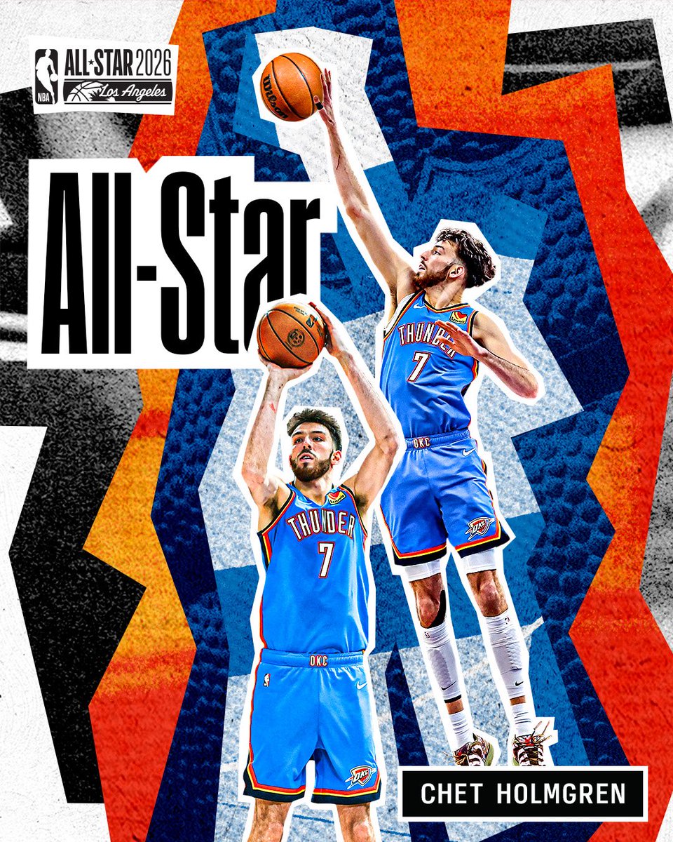Put in the work 🌟

<a href="/ChetHolmgren/">chet holmgren</a> earns his first career NBA All-Star selection