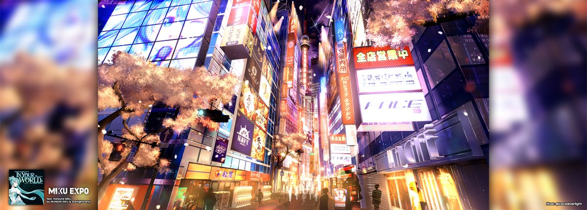 I had the pleasure to do BG artwork for #MIKUEXPO2026's  "In Your World" by <a href="/WunderRiKU/">WUNDER RiKU 🎵🪶 Songwriter | In Your World ▶️</a> &amp; <a href="/StarlightDaryl/">StarlightDaryl 🎵✨🔭 VTuber Composer</a>!

I've always wanted to do artwork for Miku and it absolutely a dream come true to draw a fairy tale song...thank you so much for the opportunity! 💙 #初音ミク