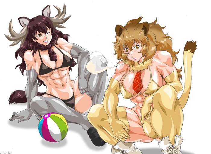 #女の子二人のイラストを貼る見た人もやる 