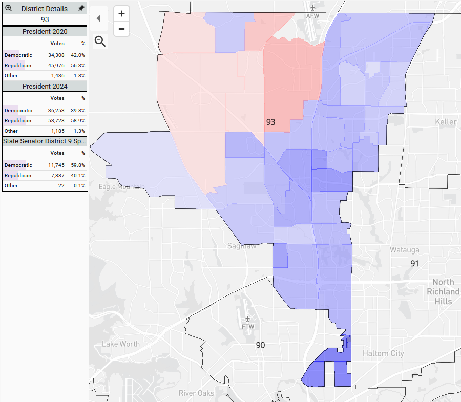 HugeGuilfordCo's tweet photo. Since the primary, #HD93 became D+19.7 and #HD91 was D+9.6 https://t.co/q2kgkueDQD