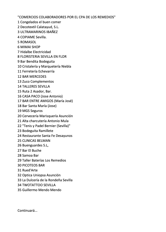 COMERCIANTE:
¿De verdad no te animas a sumarte, por solidaridad con los comerciantes de LA LISTA y por atender la demanda vecinal del CPA para el barrio?
