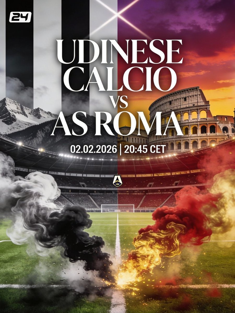 Futbol24com's tweet image. Roma chasing league leaders - 12 points off top spot
Beat Udinese 2-0 at home earlier this season
Udinese beat Atalanta 1-0 last time out - lost just 1 of last 5
Roma dominant in H2H: Won last 5 meetings in a row

#SerieA #Udinese #ASRoma