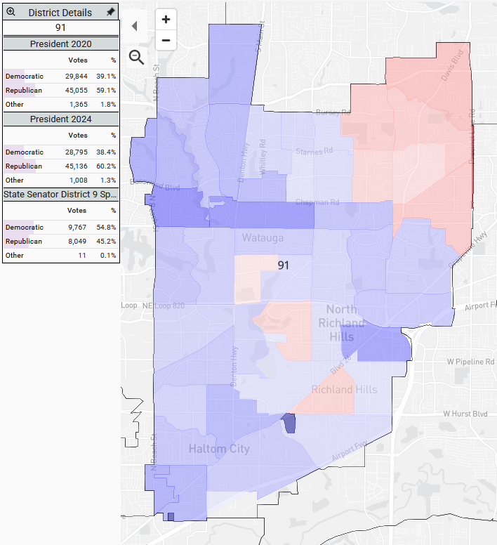 HugeGuilfordCo's tweet photo. Since the primary, #HD93 became D+19.7 and #HD91 was D+9.6 https://t.co/q2kgkueDQD