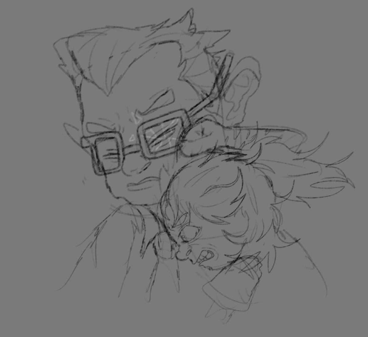 FacelessArt30's tweet photo. Ugh ever since I mentioned this lil bit of lore I decided to do some doodles I also found an old sketch of Ivy punching Otto in the face cause he deserves it :D 
#art #littlenightmaresoc #Littlenightmares #ocart #digitalart #Thesoundsofnightmares #descenttonowhere https://t.co/Q0yLnQ9f9H
