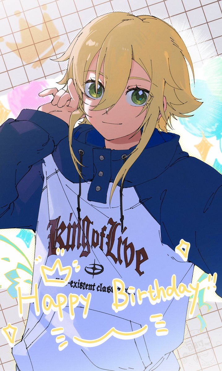 alamptime's tweet photo. #絵画コウ #卯月コウ生誕祭2026
🌙お誕生日おめでとう！💛💛💛 https://t.co/fS2XLRpEum