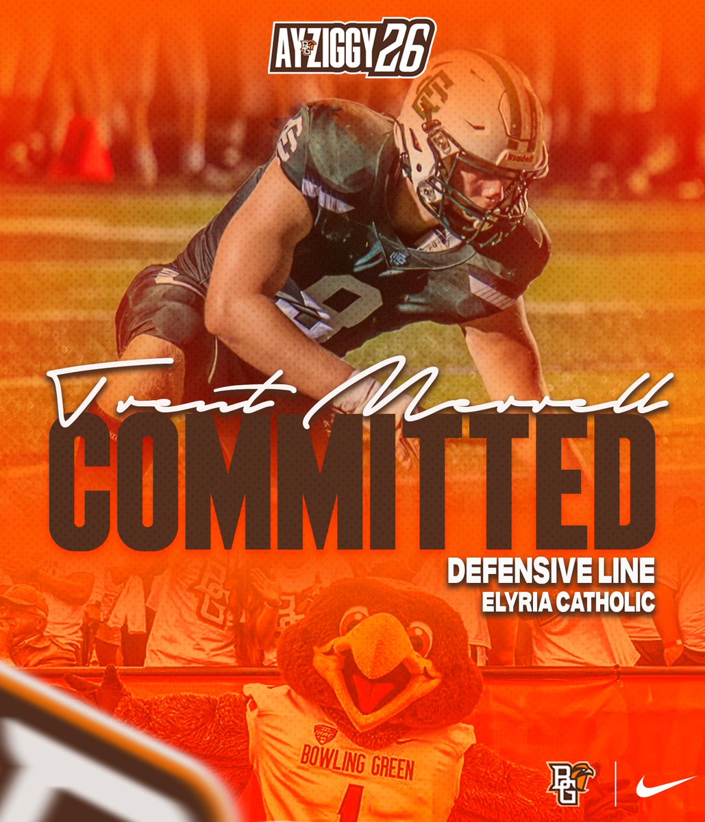 TrentMerrell's tweet image. I am extremely blessed to announce my commitment to @BG_Football!! Thank you to all my family, coaches, and friends for supporting me through this process. Shoutout to @CoachBFish25  and @CamdenDietz for giving me the opportunity! Talons Up!!