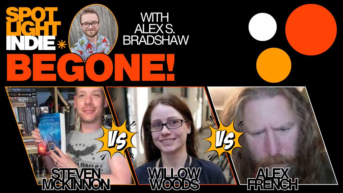 It's Sunday which means its video day! It's also high time for some more indie authors to air their minor grievances with the world, as Alex helps them make more things Begone! This time with <a href="/A_Frog_in_Time/">𓂀 𝔸𝕝𝕖𝕩 𓂀</a>, <a href="/SHRMcKinnon/">Steven McKinnon</a> and Willow Woods. youtu.be/kCtZeW0-GyE