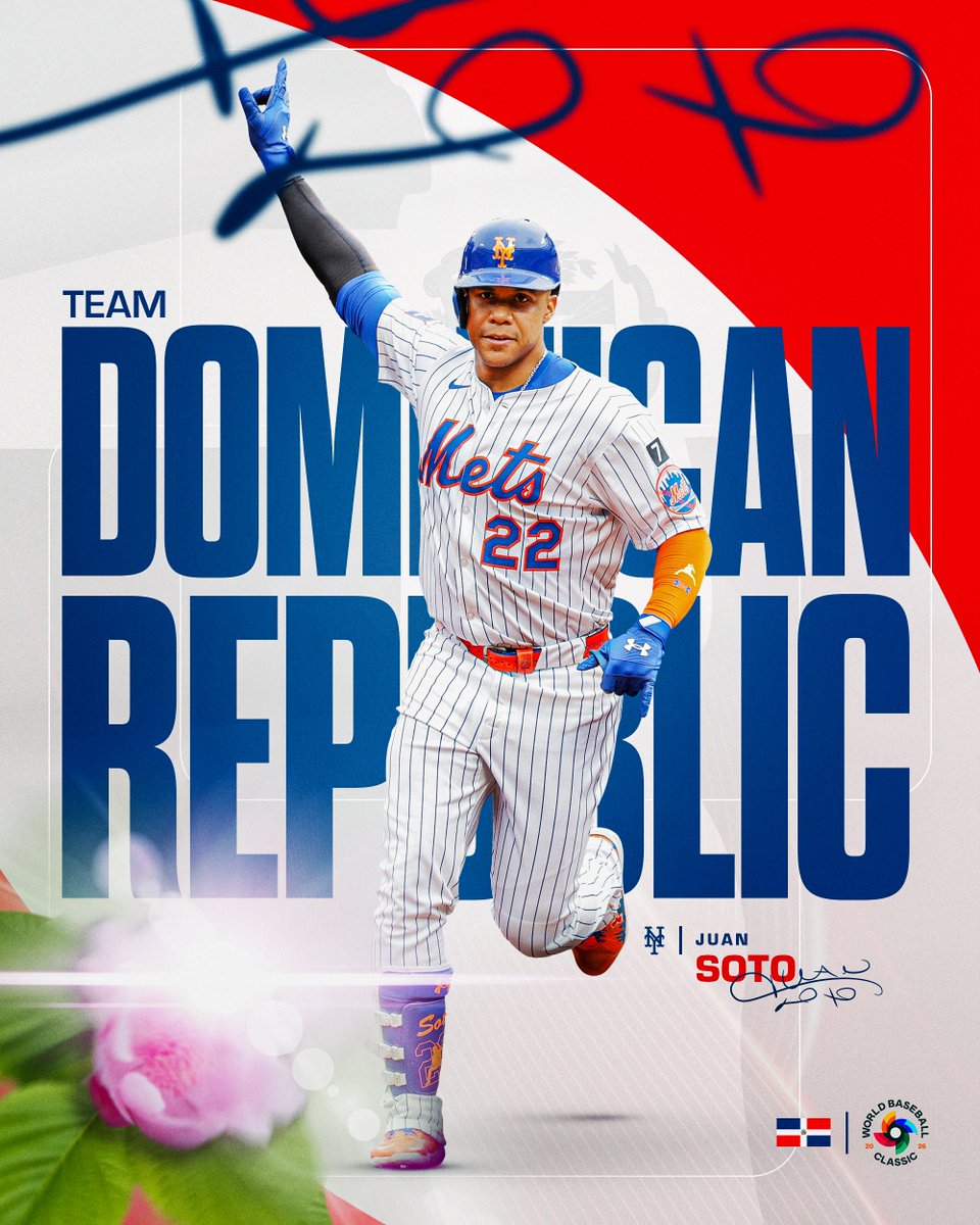 Juan Soto will play for the Dominican Republic in the @WBCBaseball! 🇩🇴