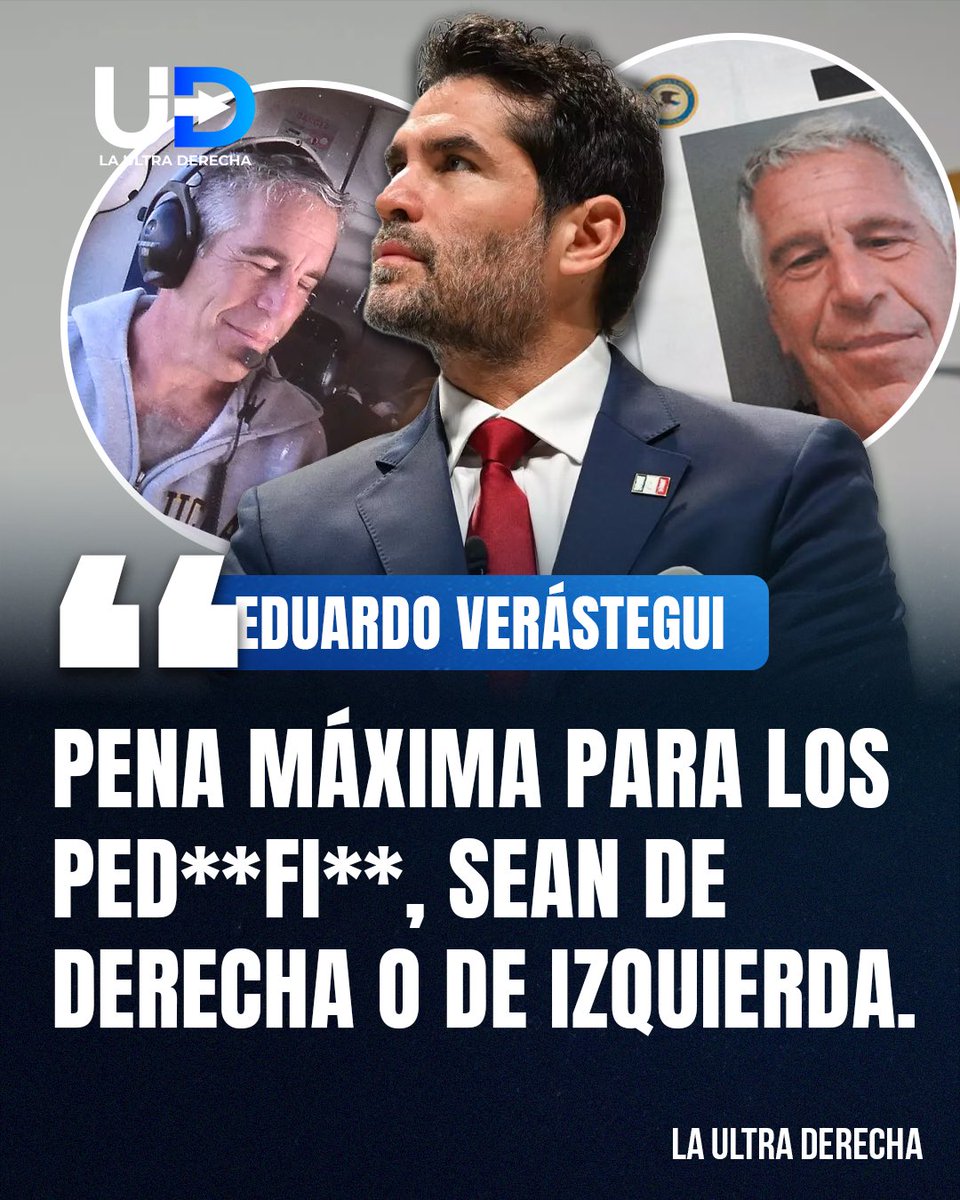 🇲🇽|🔥¡DURO! <a href="/EVerastegui/">Eduardo Verástegui</a> exige pena máxima para los pedófilos, sin importar si son de derecha o de izquierda, y afirma que quien abuse de un niño rompe el pacto básico de la sociedad y debe enfrentar la máxima sanción, sin excusas ni privilegios. 

“Primero las víctimas. Siempre