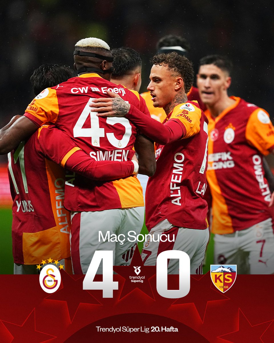 Sen kupalara layıksın.2026 yılında 26.Şampiyonluğumuza kavuşmamız için bir engel daha aşıldı.
Sen Şampiyon olacaksın.
💛❤️
<a href="/GalatasaraySK/">Galatasaray SK</a>
#senşampiyonolacaksın
#GSvKYS