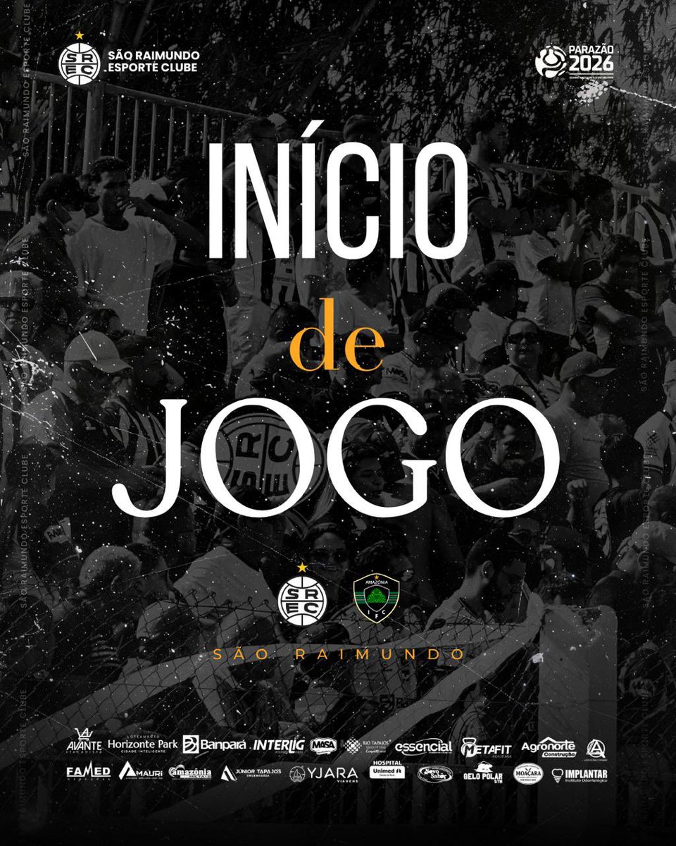 01’ 1T - Inicia a partida! VAMOS, PANTERA! ⚫️⚪️

#SRAxAMZ | 0x0

#SãoRaimundo #Pantera #MaiorDoTapajos 🏁