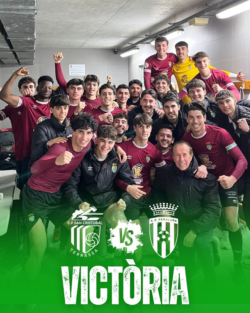 CFPeralada's tweet image. ⚽️ Primera victòria a domicili del 2026!

✨ 3 punts més al sarró.

No era fàcil: Ca n’Anglada no regala res, però l’equip ha mostrat caràcter, compromís i fam fins al final. 💪

Victòria treballada i merescuda. Seguim creixent, seguim creient. 💚⚔️ 

#Victòria #3rfef
