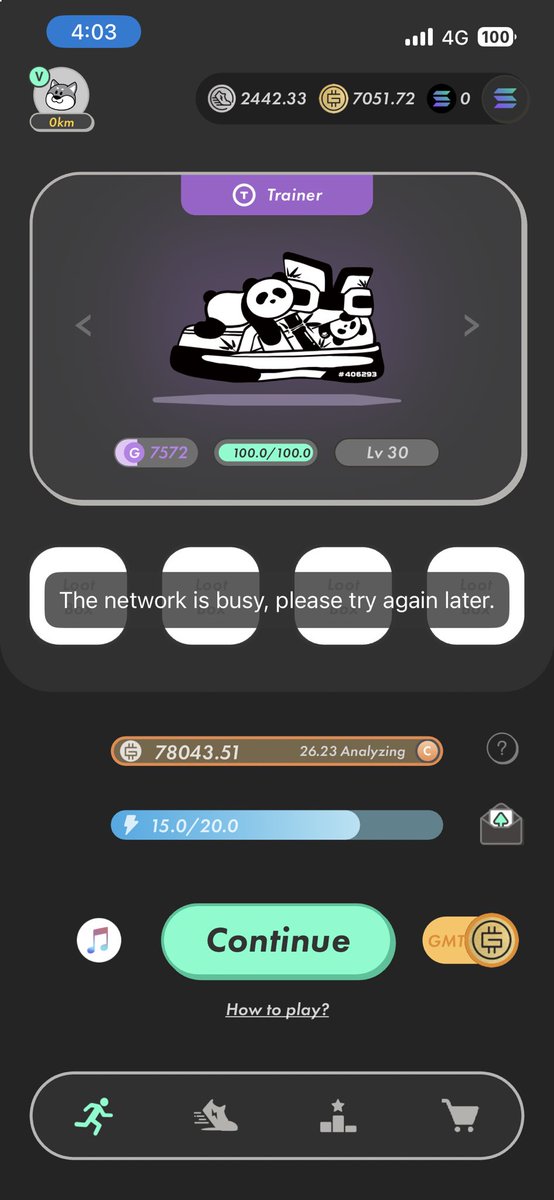 なんかおかしいんやけど😢
OGがムーブできない💦
GOはできてる🤔
#STEPN