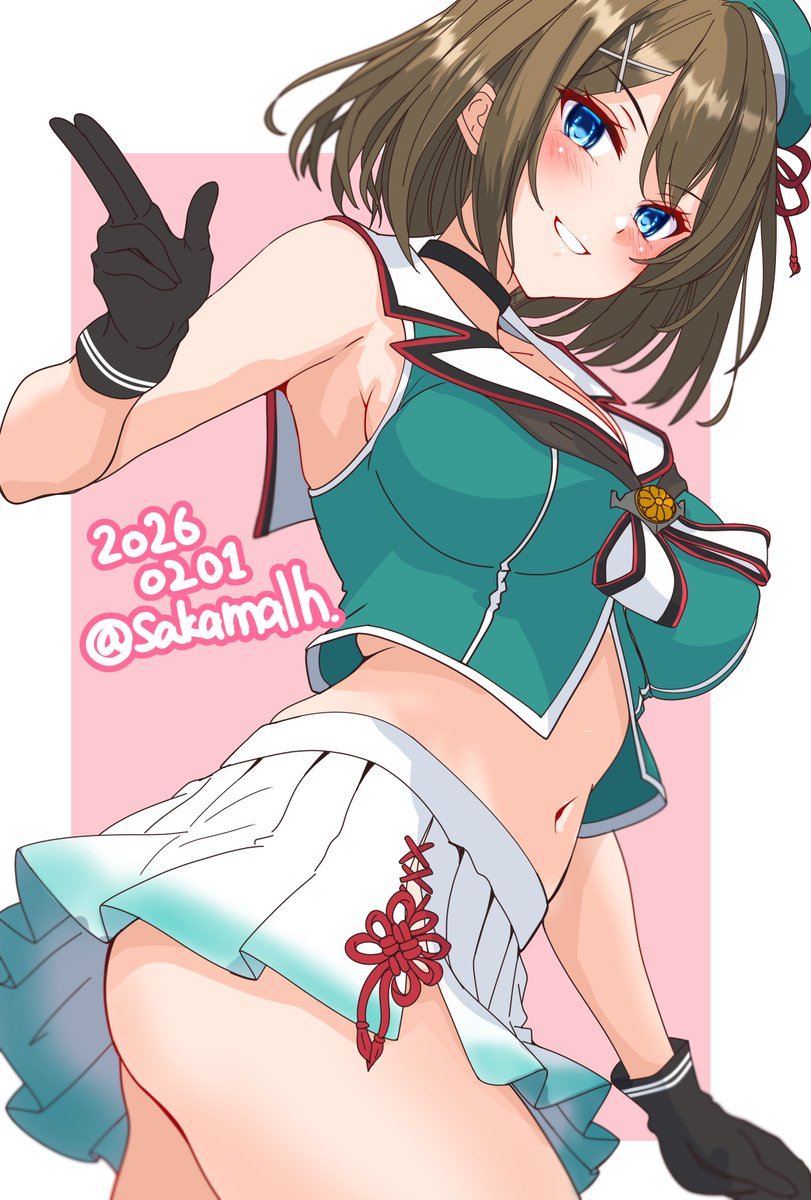 じゃ、行ってくるわ!
 #艦これ版真剣お絵描き60分一本勝負_20260201 