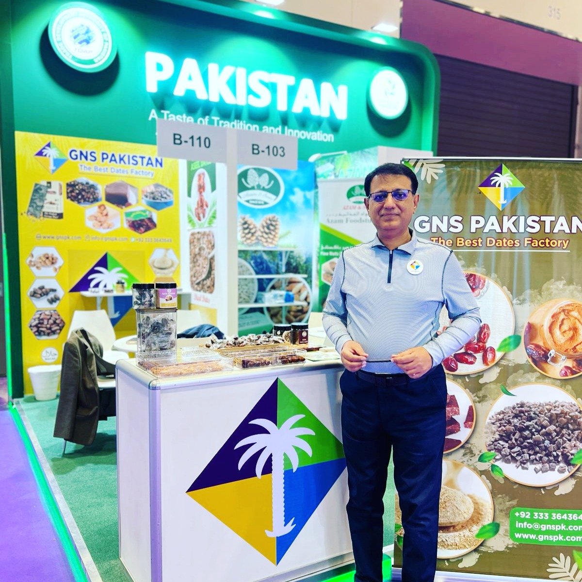 GnsDates's tweet photo. GNS Pakistan at Gulfood 2026 🇦🇪
Showcasing Pakistani Aseel Dates and innovative date products to the world 🌍
Thanks to all visitors and partners who made it memorable!
#GULFOOD2026 #GNSPAKISTAN #ASEELDATES #PAKISTANDATES #DATESINDUSTRY #GULFOODHIGHLIGHTS
https://t.co/XvLh5RMVZN https://t.co/hU7DybDQ8P