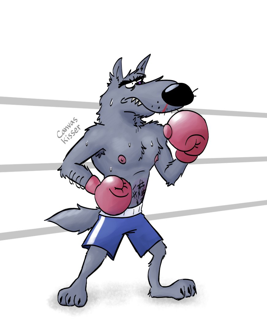 going thru a teeny tiny art block so i drew like a random wolf. i like him. HEHE