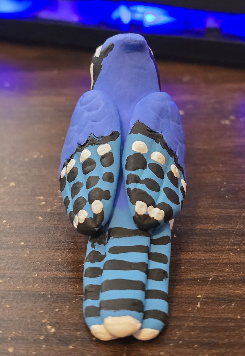 Clay blue jay i did for a commission :)
