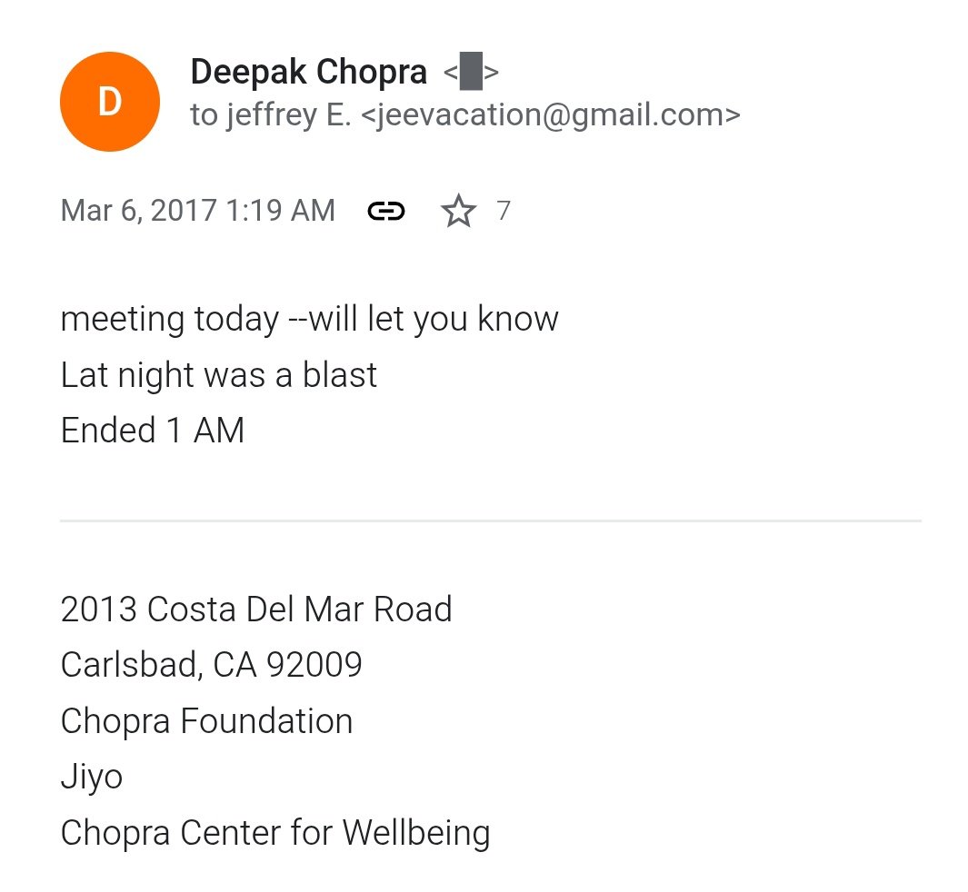 papi_papito's tweet photo. @DeepakChopra You, monster, go around acting like you're some spiritual master, when what you really are is a demon!  

How many minors did you torture and rape, you sadistic piece of shit?

Someday you'll get your 'reward'... but it won't be in this material world https://t.co/aedDOFm2mM