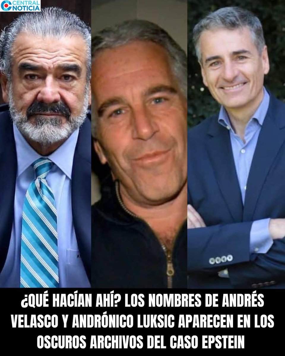 💥 ¿Qué hacían ahí? Los nombres de Andrés Velasco y Andrónico Luksic aparecen en los oscuros archivos del caso Epstein