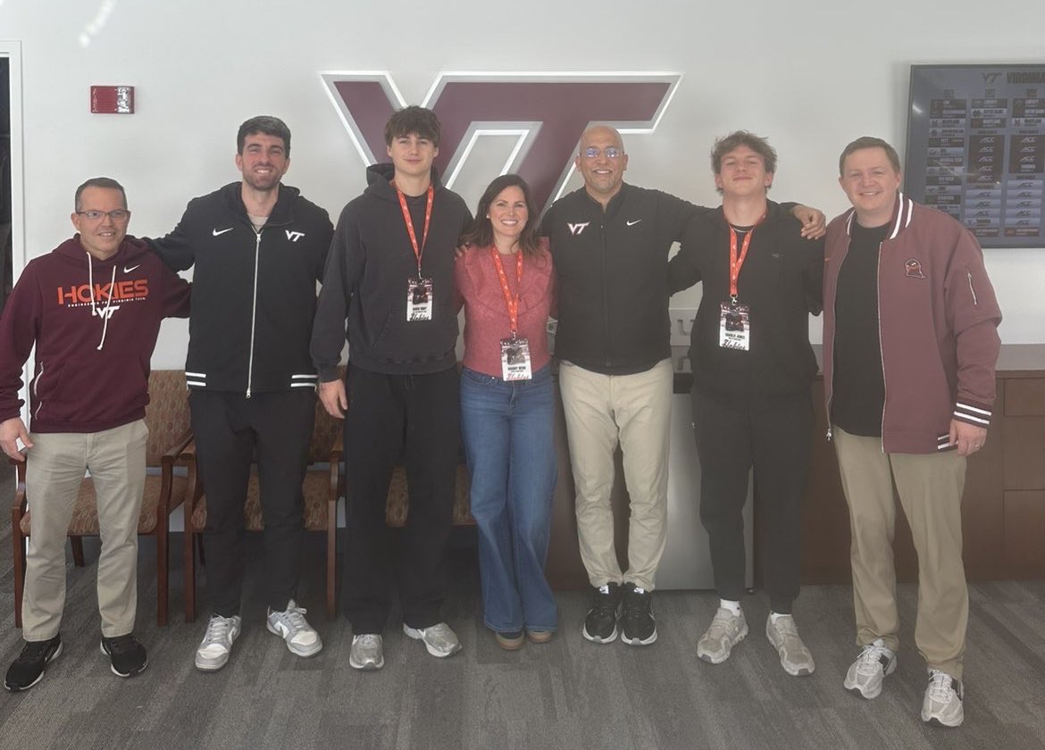charliejone41's tweet photo. Great time with @HokiesFB this weekend!!!🦃 also had some good talks with the coaching staff!!!🔴🟠
@_VicHall @CoachPryVT @coachjfranklin @Coachcrist1 @Coach_Midget @DannyOBrienQB @NIckPerry_27 @tolbert_nance @kolby_crawford @On3 @CoachOliphant32 @Coach_Greene04 @CoachLasker75 https://t.co/ECIpa0QMhU