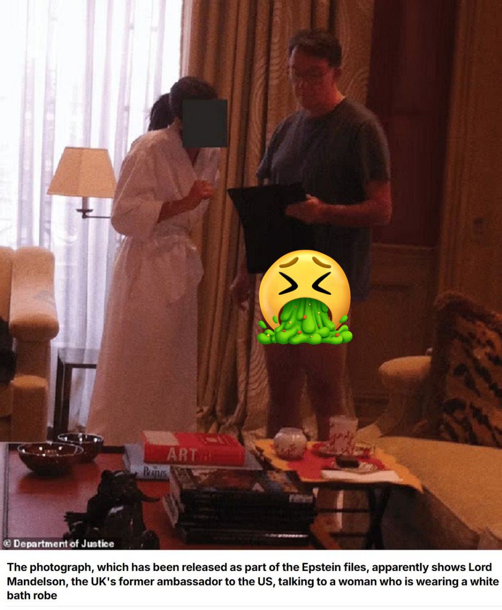 سفیر انگلیس در امریکا تمام اختیاراتش لغو شد 
دومین مقام سیاسی که در فهرست اپستین برکنار شد 

این اطلاعات درسته 
هیچ توهم توطئه ای در کار نبوده و نیست 
تنها کسی که در نهایت مقاومت میکنه خوده ترامپِ
اونقدر حیوون و وقیح هست که اخرش بگه دوست داشتم کردم !