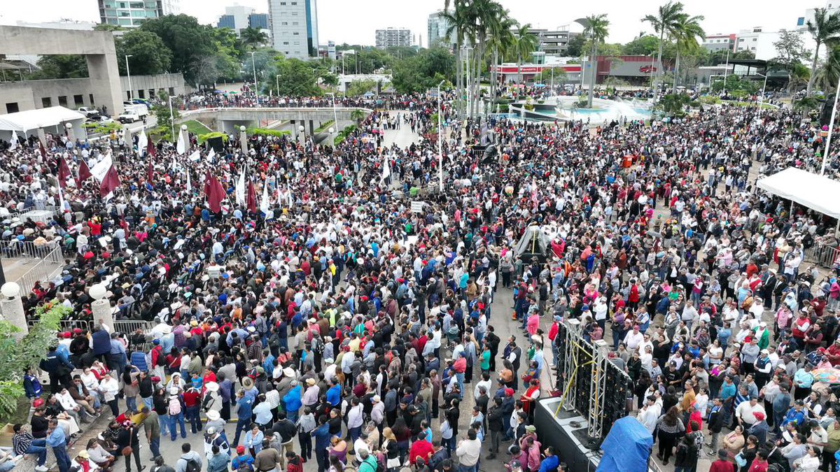 La soberanía no se negocia ni se condiciona. Desde #Tabasco, cuna de la #CuartaTransformación, alzamos la voz en defensa de nuestro México y reiteramos nuestro respaldo incondicional a nuestra presidenta <a href="/Claudiashein/">Claudia Sheinbaum Pardo</a> y a nuestro gobernador <a href="/TabascoJavier/">JAVIER MAY</a> #MORENA