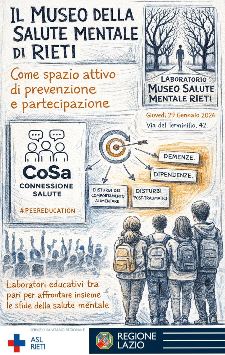 <a href="/MuseoRieti/">Museo Salute Mentale Rieti</a> evento formativo scuole #prevenzione #salutementale