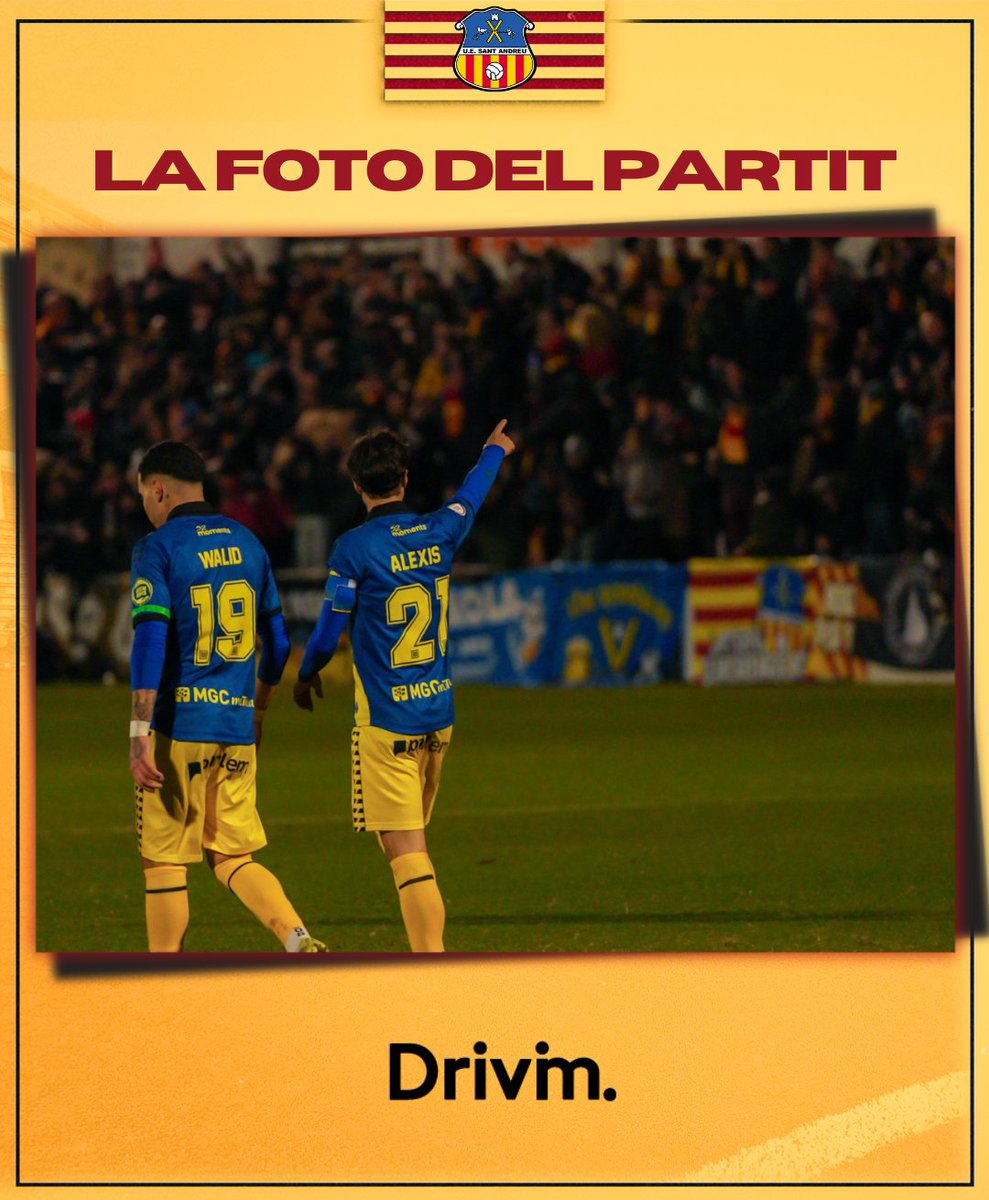 uesantandreu's tweet image. 📸 La foto del partit!

😍 Gol dedicat a aquesta afició que hi ha cregut fins al final!

🚗 Amb @DrivimGrup