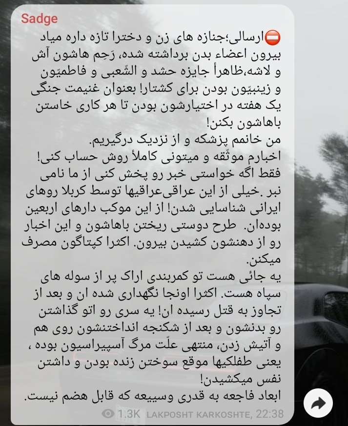 nasim_mi's tweet photo. مادرجنده های حرومزاده ملت ۸ سال با عراقی‌ها جنگیدن که شما ناموسشونو غنیمت بدین به عراقی ها؟
دلم میخاد از این حجم بیشرفی و حرومزادگیتون بمیرم https://t.co/L4oYTscqde