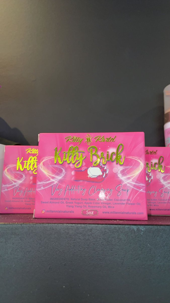 hypnotiqkitty's tweet photo. Kitten Briq all natural pH balancing feminine soap  now available for pick up &amp; shipping 🚚📦💨 https://t.co/NAoexC269J