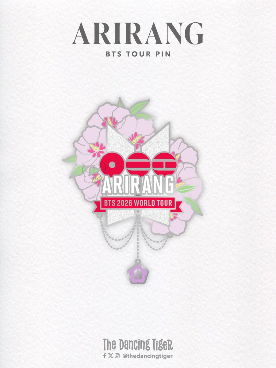 TheDancingTiger's tweet photo. Arirang tour pin! 💜💜💜

Preorder: https://t.co/j6uBVVTTQg https://t.co/FP4fuImLCy