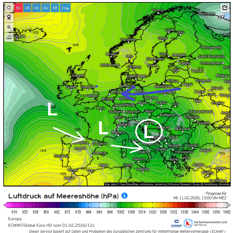 Art_of_thunders's tweet image. ❄️ Zeer interessante ontwikkelingen richting volgende week! Alles afhankelijk van het lagedrukgebied boven de Atlantische Oceaan. Die kan de poort openen voor ijzige kou uit Rusland. Wordt vervolgd! 

#winter 
#vorst 
#kou